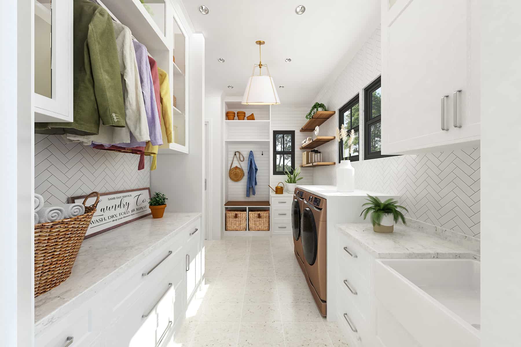 Laundry Room of this 3-Bedroom, 1999 Sq Ft Plan - 106-1328