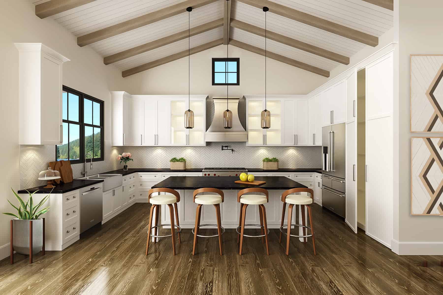 Kitchen of this 3-Bedroom, 1637 Sq Ft Plan - 106-1329