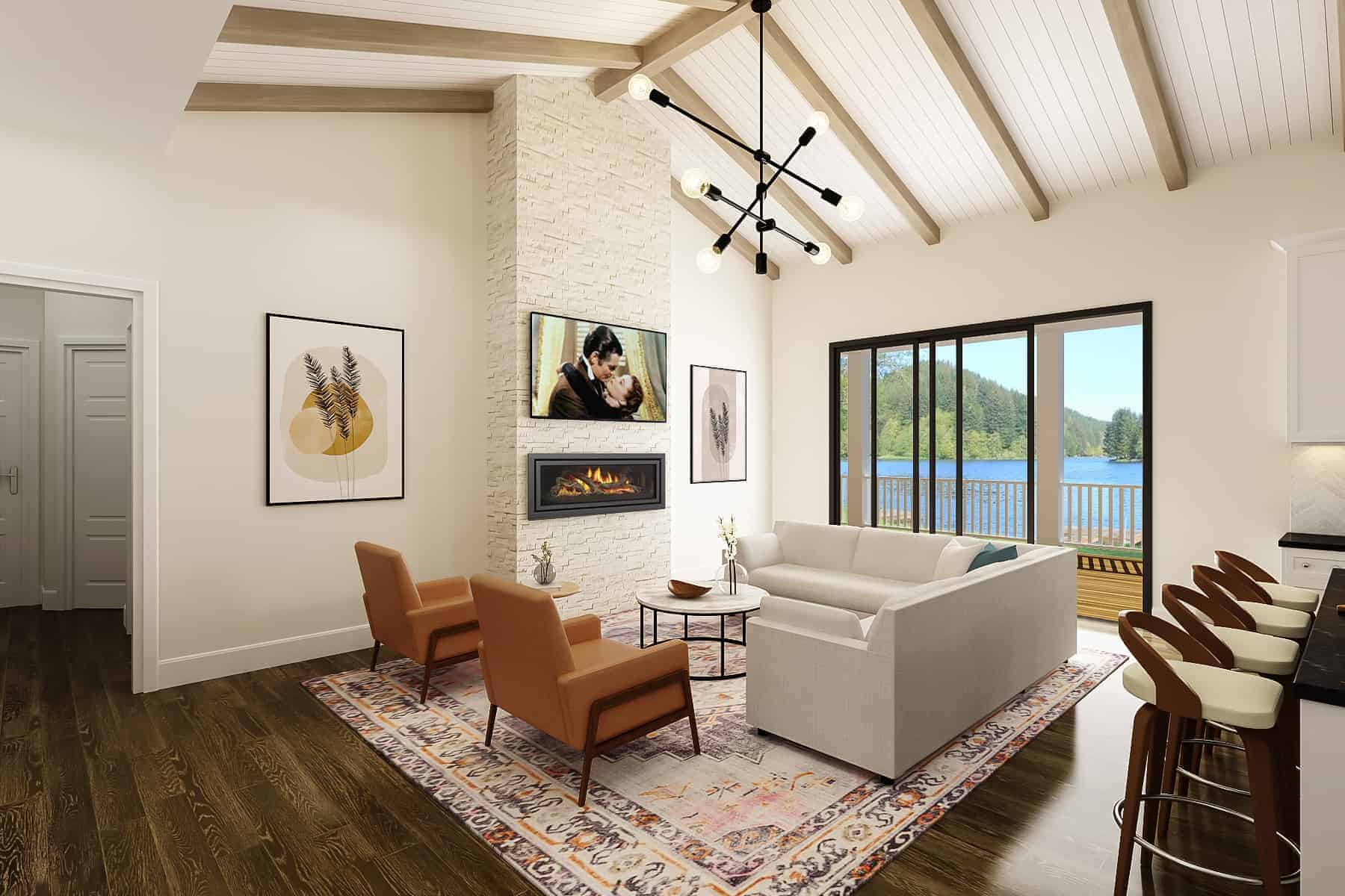 Living Room of this 3-Bedroom, 1637 Sq Ft Plan - 106-1329