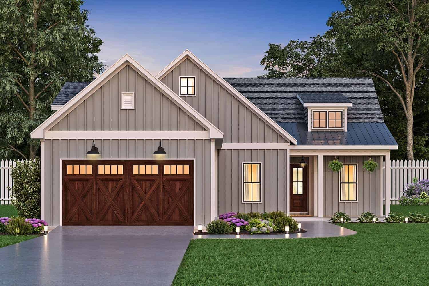 Front View of this 3-Bedroom, 1637 Sq Ft Plan - 106-1329