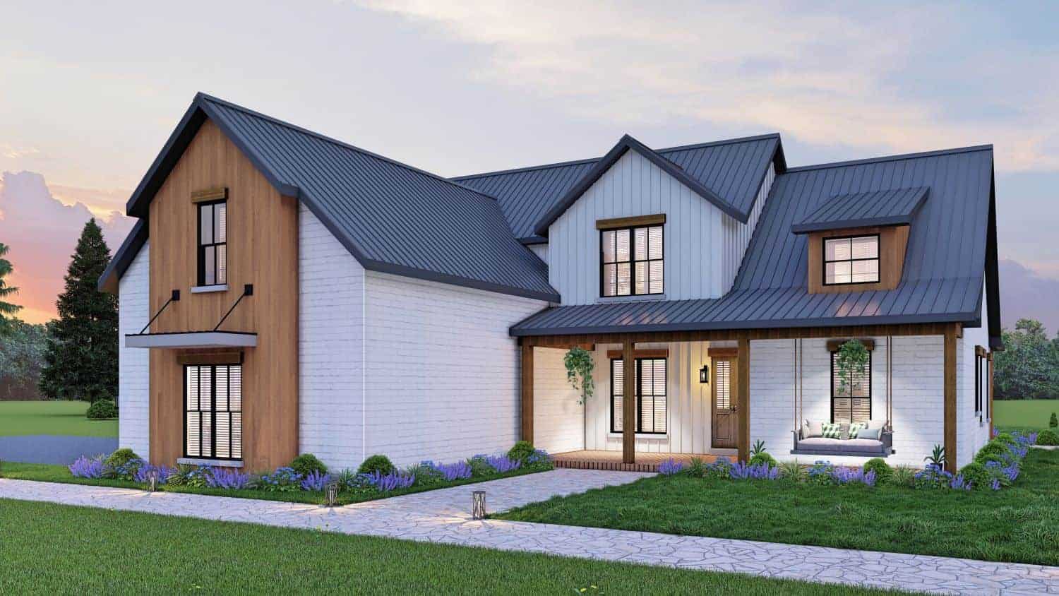 Front View of this 3-Bedroom, 2499 Sq Ft Plan - 106-1331
