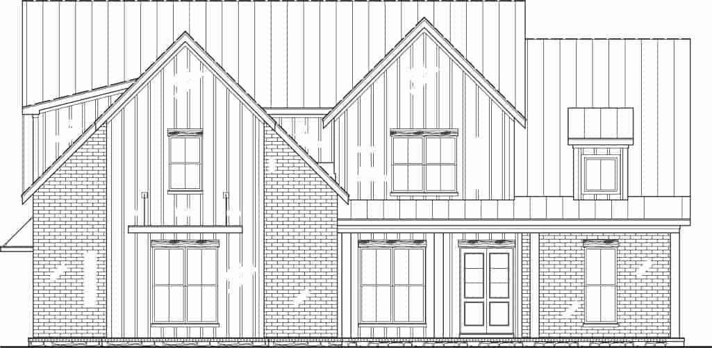 Home Plan Front Elevation of this 3-Bedroom,2499 Sq Ft Plan -106-1331