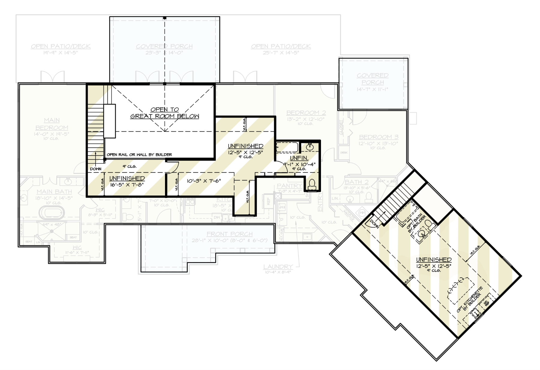 Bonus Room of Contemporary Plan #106-1336