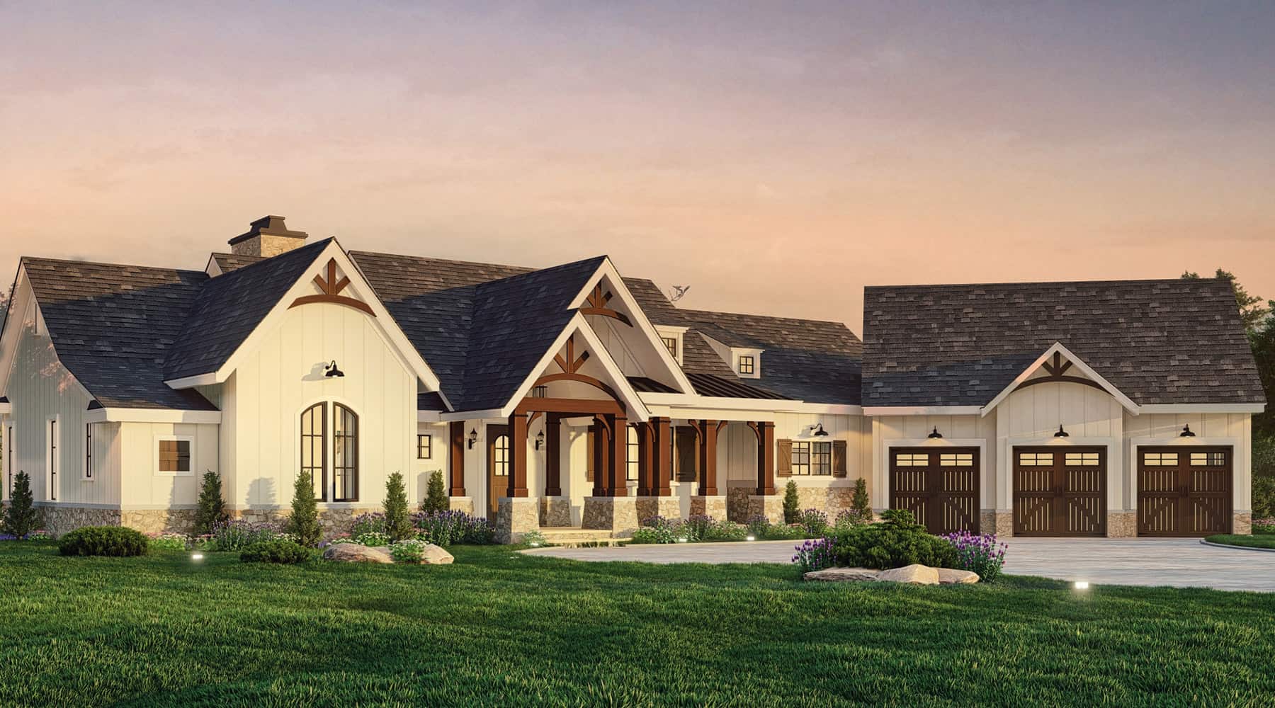 Home at Night of this 3-Bedroom,2537 Sq Ft Plan -106-1336