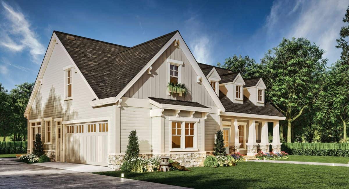 Left Side View of this 3-Bedroom,1898 Sq Ft Plan -106-1337