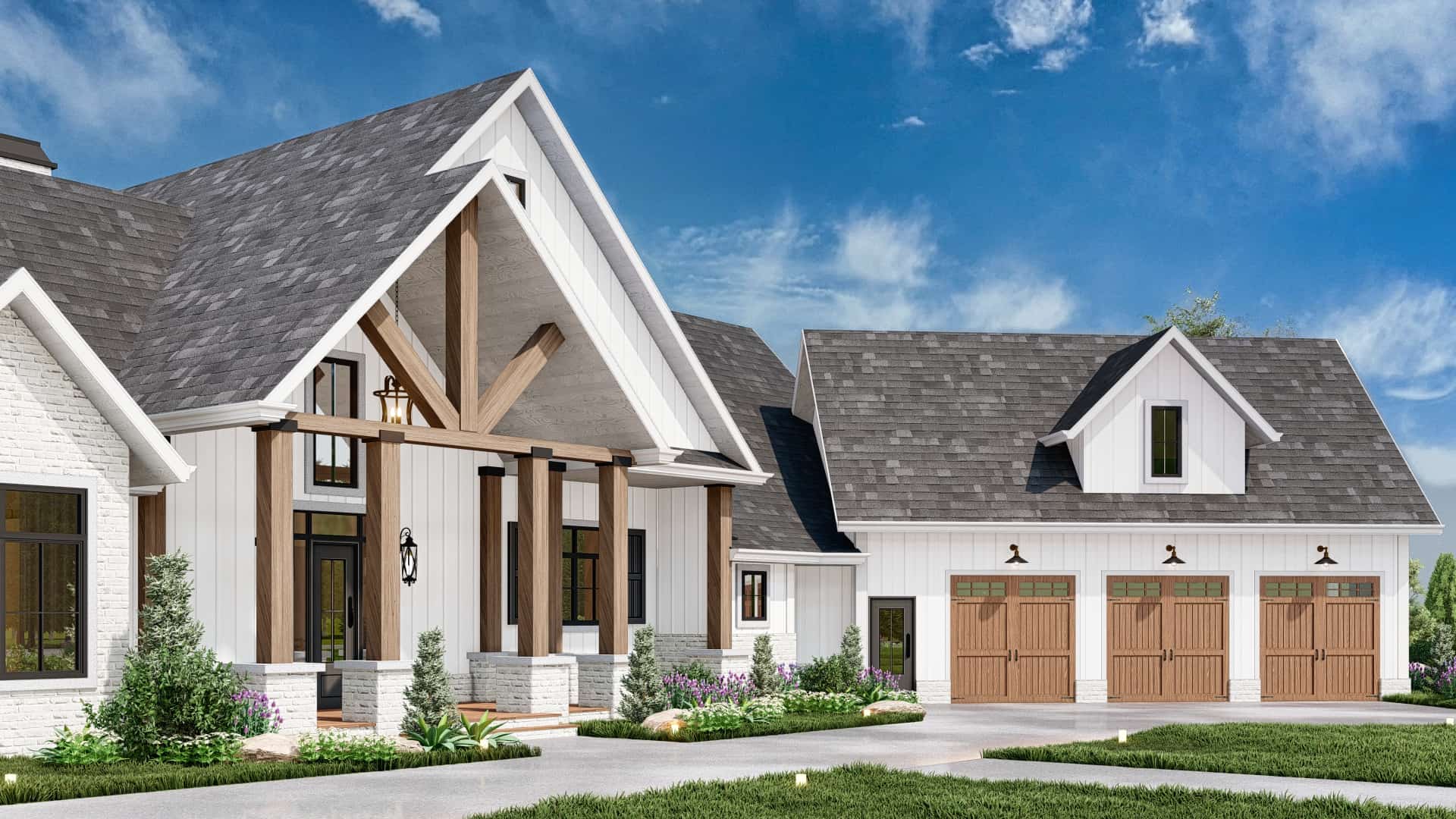 Front View of this 4-Bedroom,3686 Sq Ft Plan -106-1338