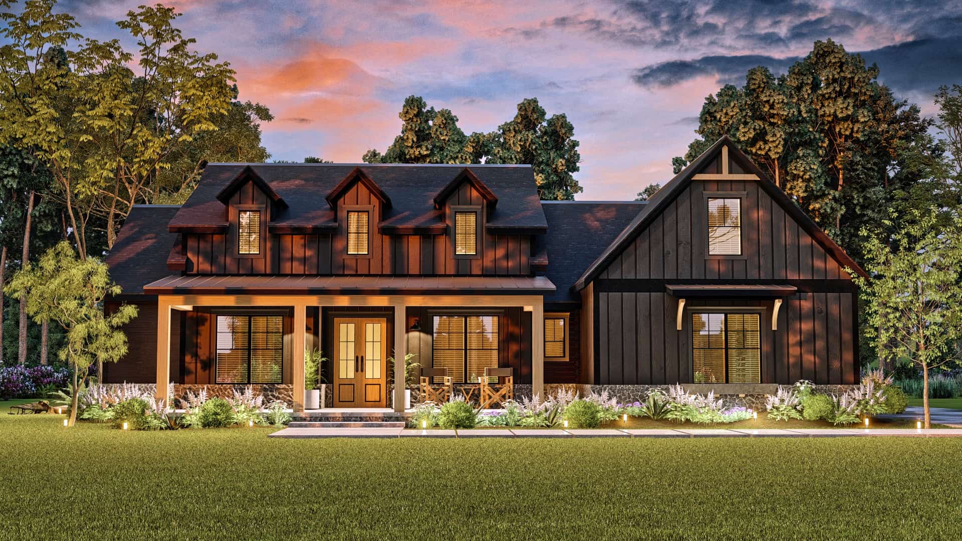 Home at Night of this 3-Bedroom,2473 Sq Ft Plan -106-1339