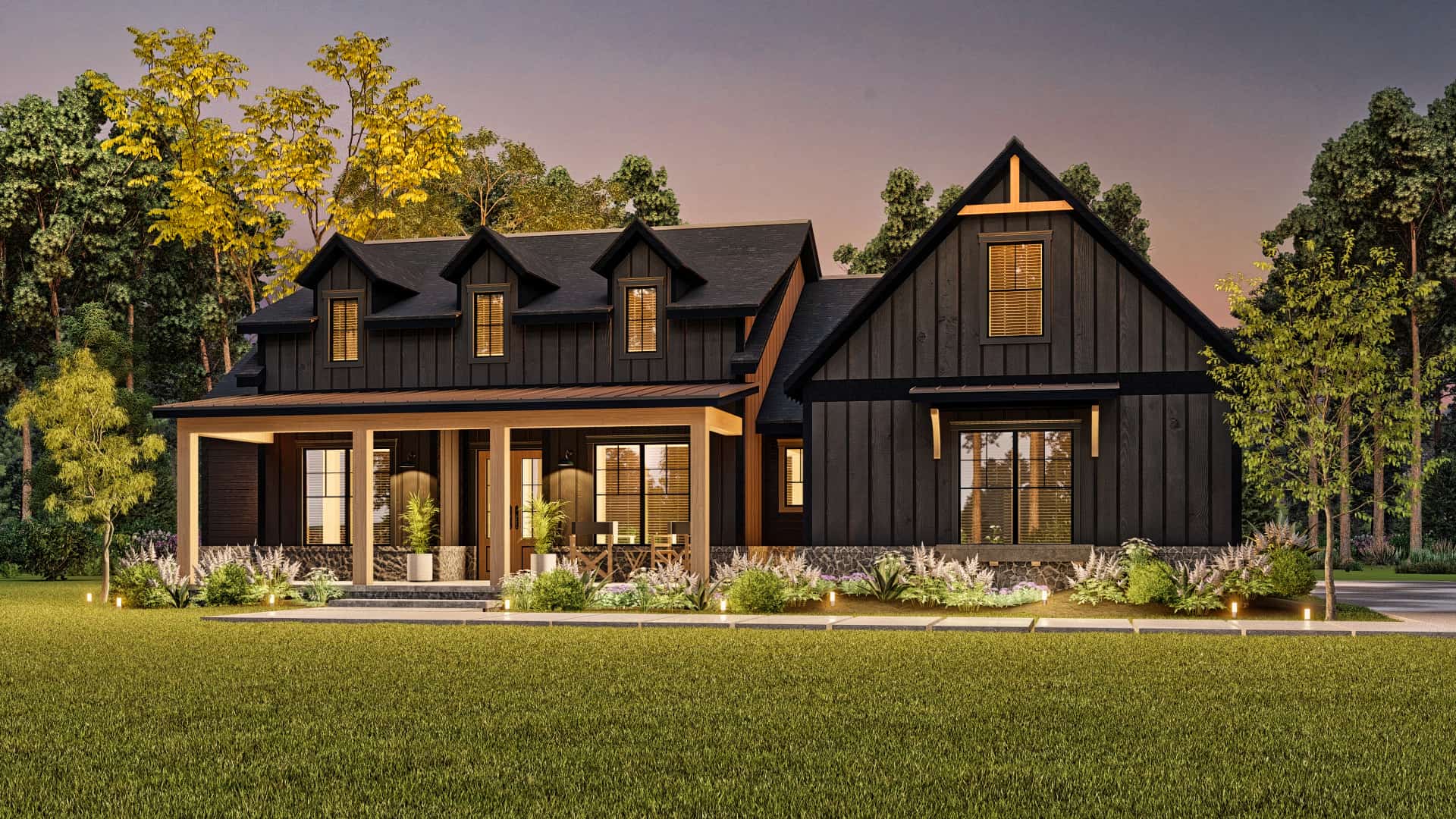 Home at Night of this 3-Bedroom,2473 Sq Ft Plan -106-1339