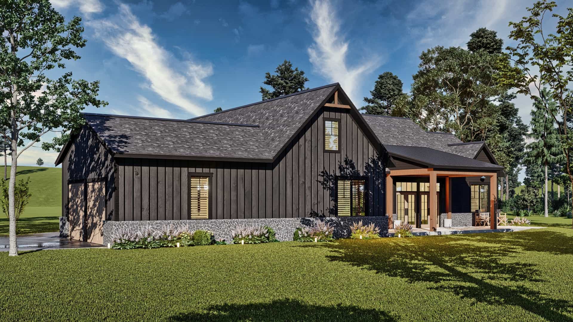 Side View of this 4-Bedroom,2764 Sq Ft Plan -106-1340