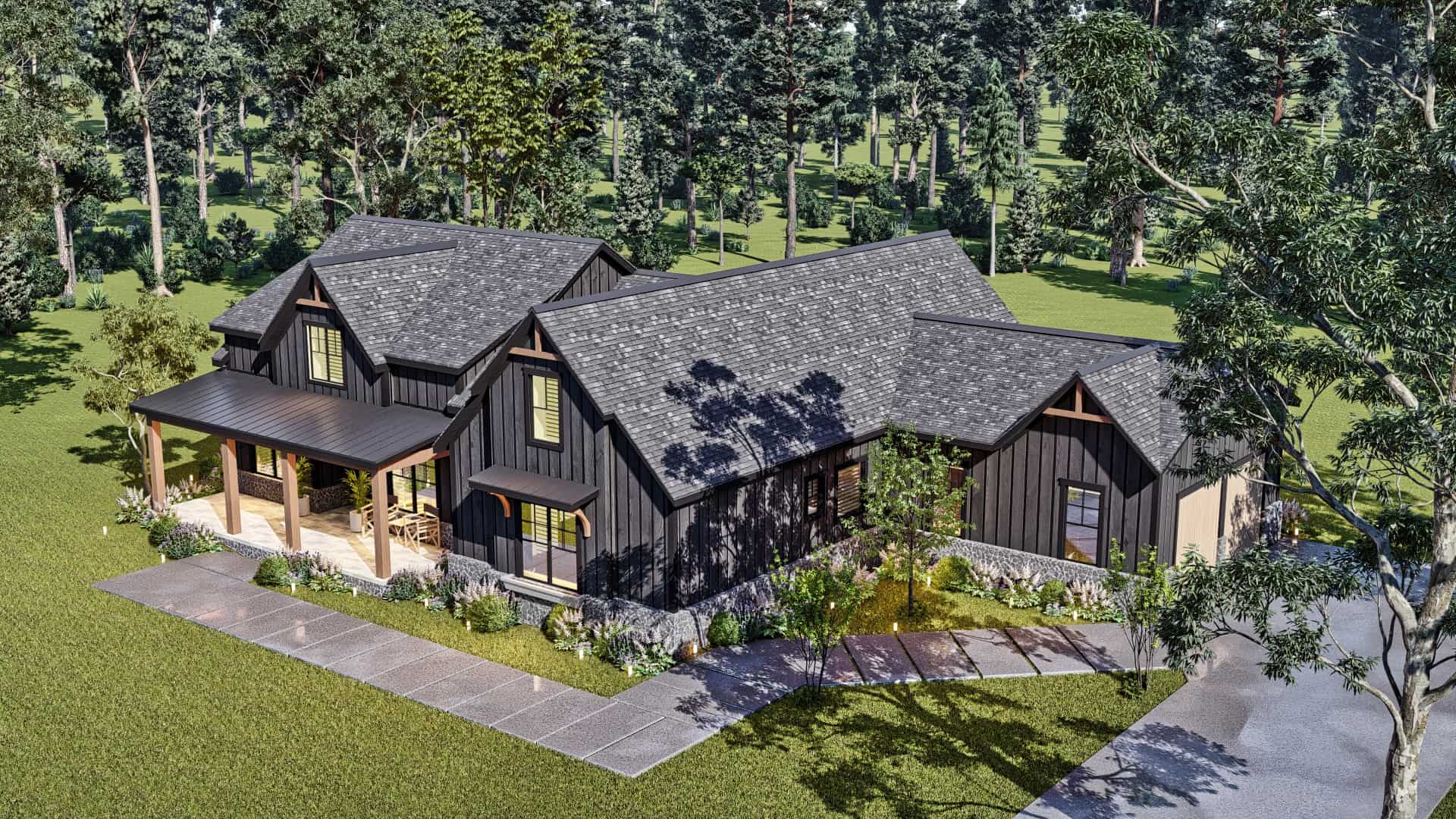 Aerial View of this 4-Bedroom,2764 Sq Ft Plan -106-1340
