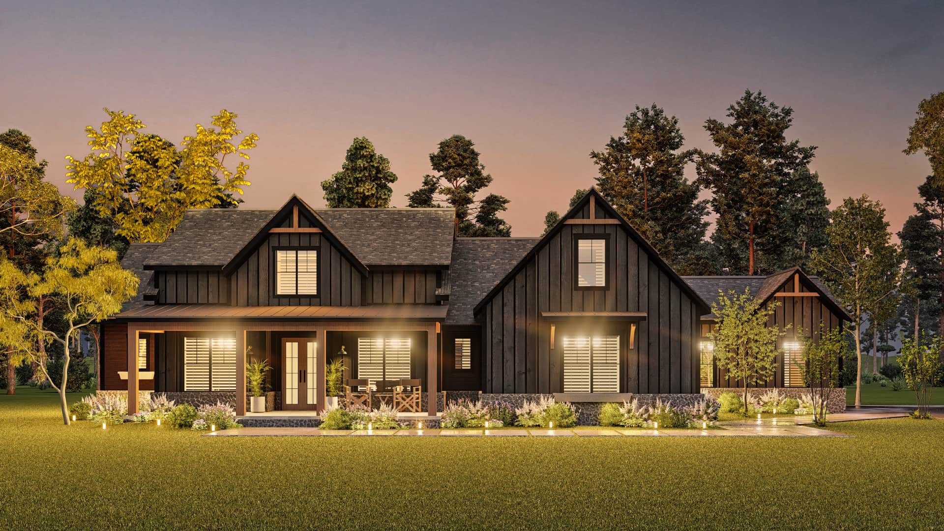 Home at Night of this 4-Bedroom,2764 Sq Ft Plan -106-1340
