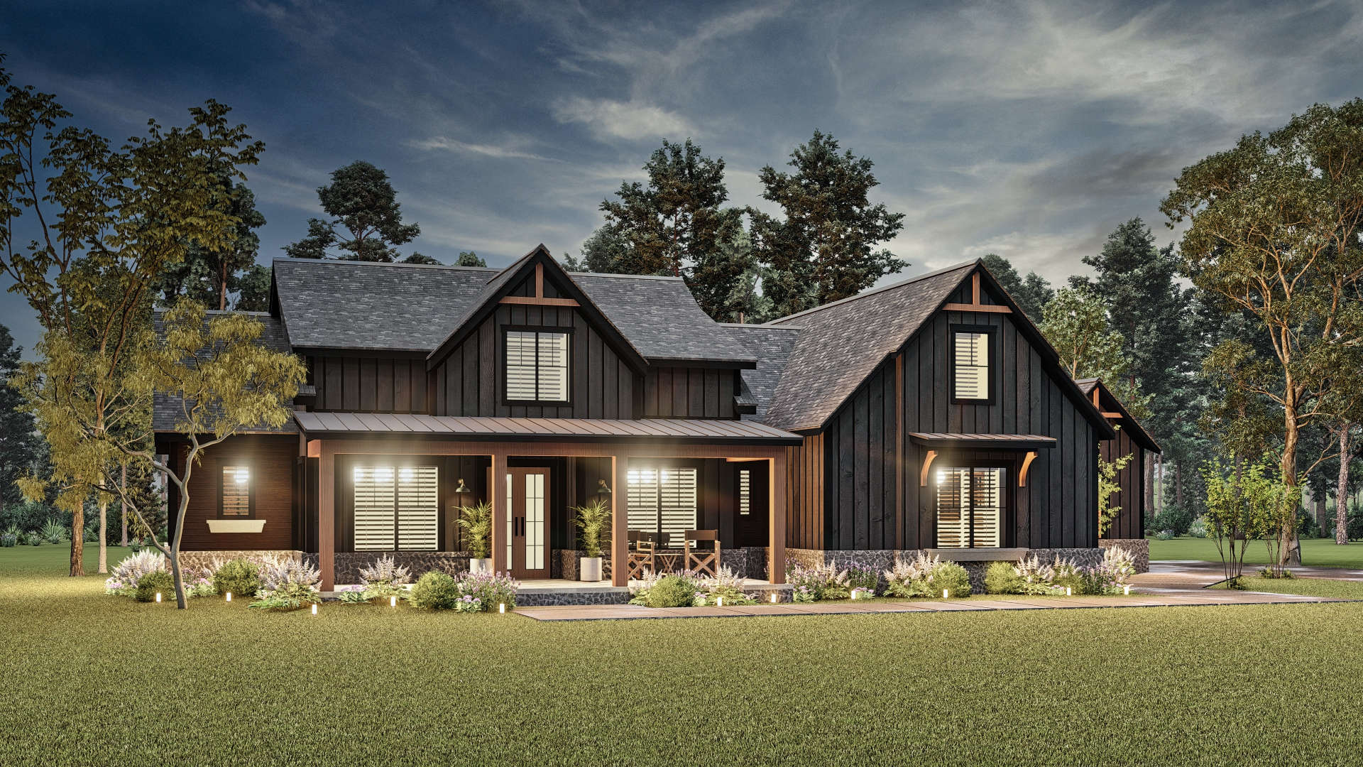 Home at Night of this 4-Bedroom,2764 Sq Ft Plan -106-1340