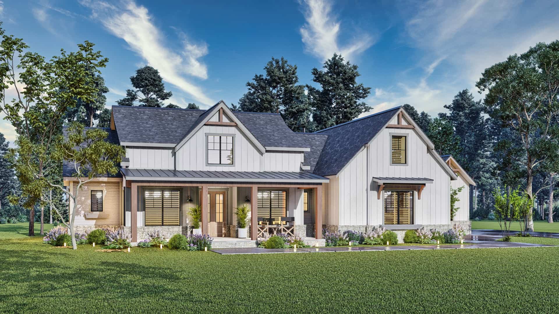 Front View of this 4-Bedroom,2764 Sq Ft Plan -106-1340