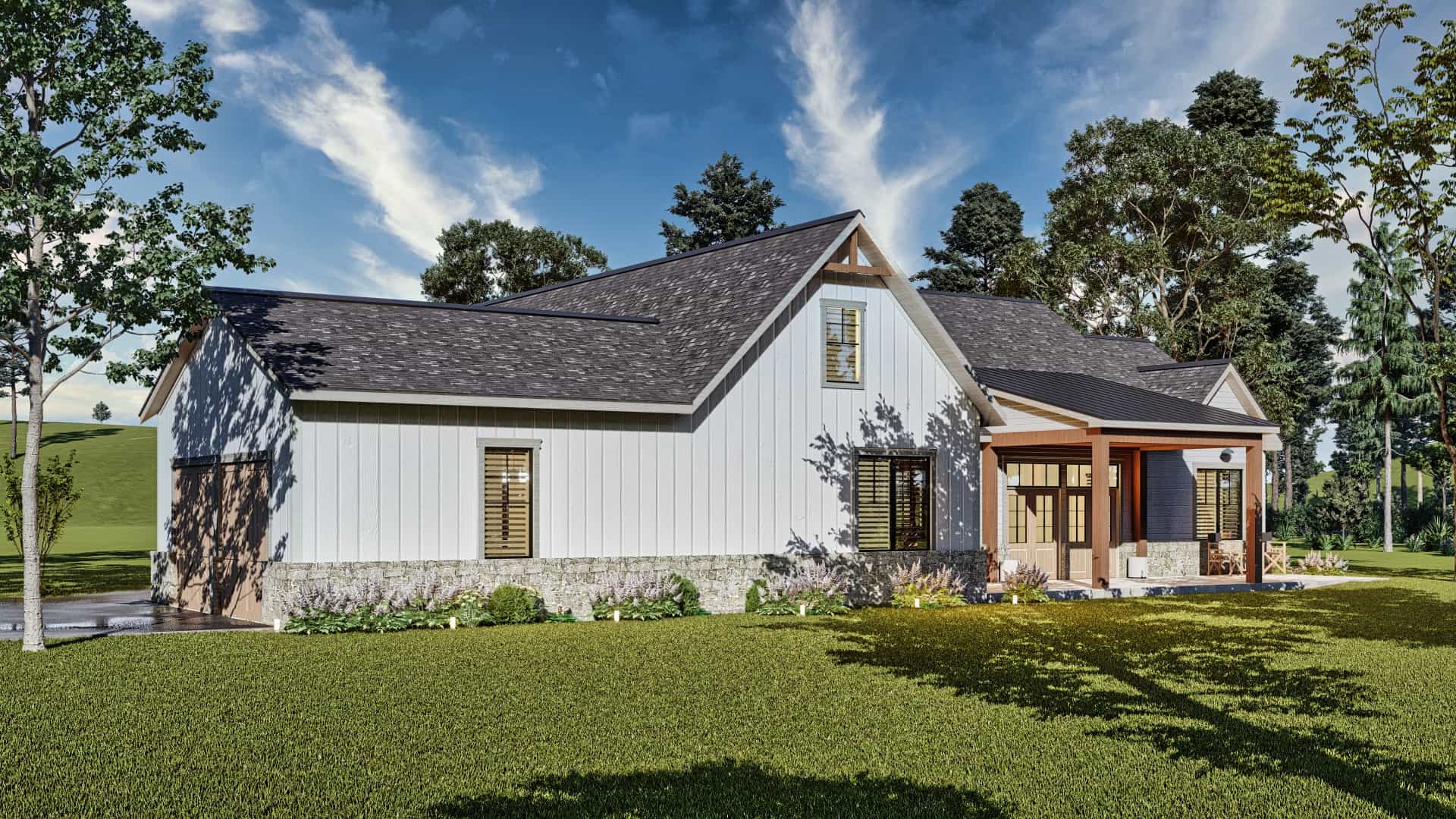 Rear View of this 4-Bedroom,2764 Sq Ft Plan -106-1340