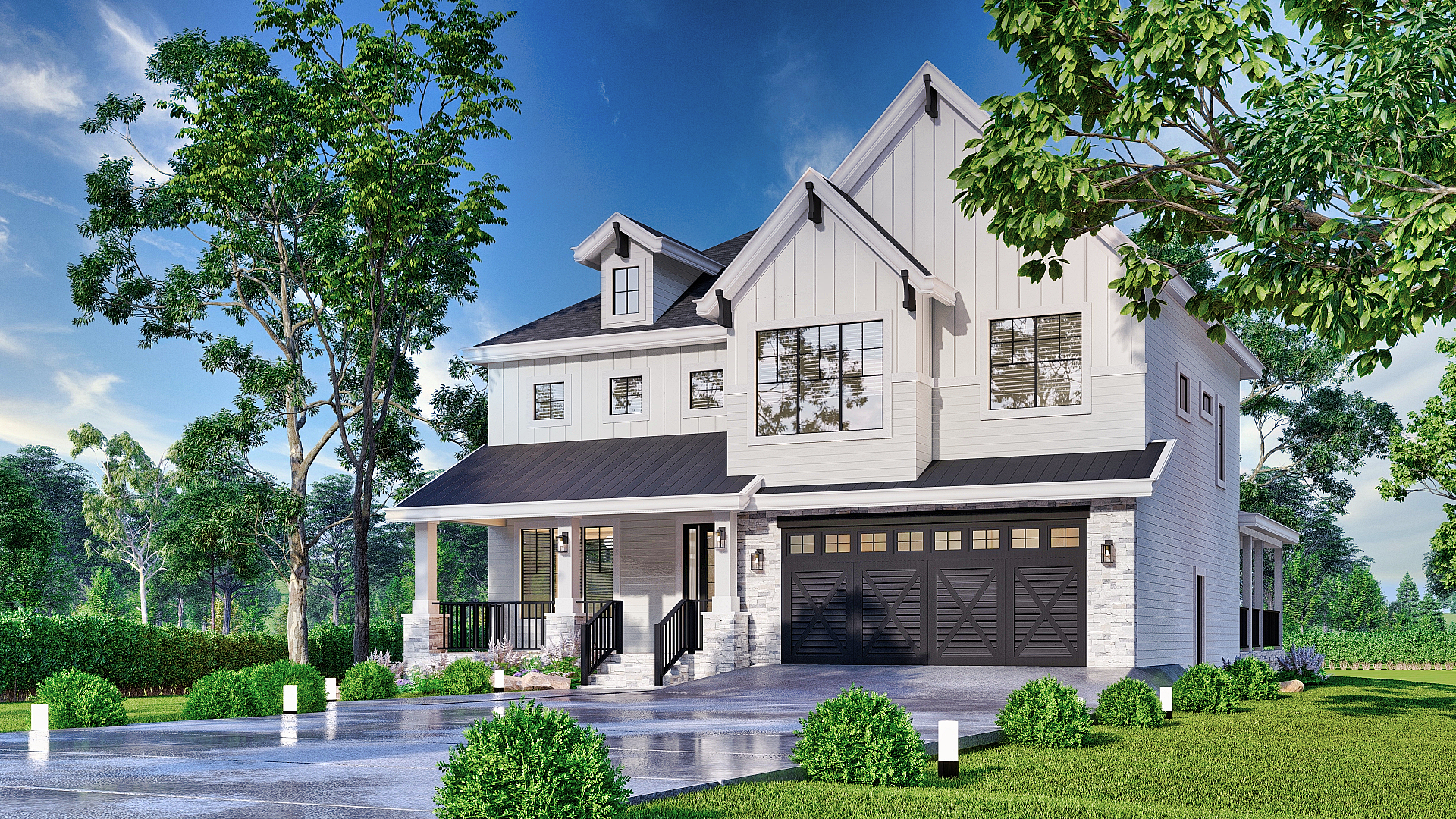 Home Exterior Photograph of this 4-Bedroom,2968 Sq Ft Plan -106-1342