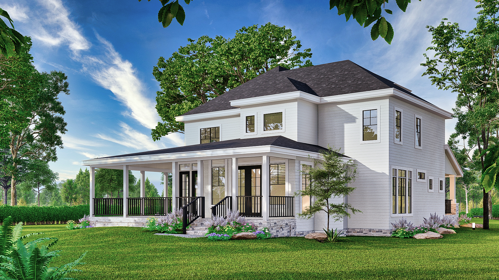 Home Exterior Photograph of this 4-Bedroom,2968 Sq Ft Plan -106-1342