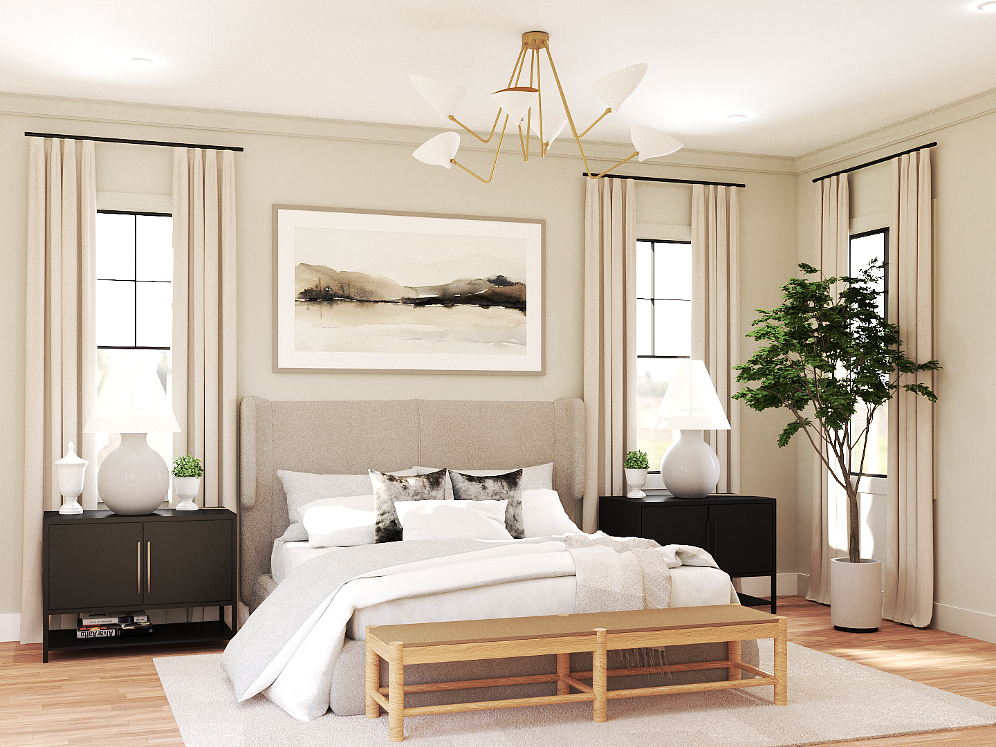 Master Bedroom of this 4-Bedroom,2968 Sq Ft Plan -106-1342