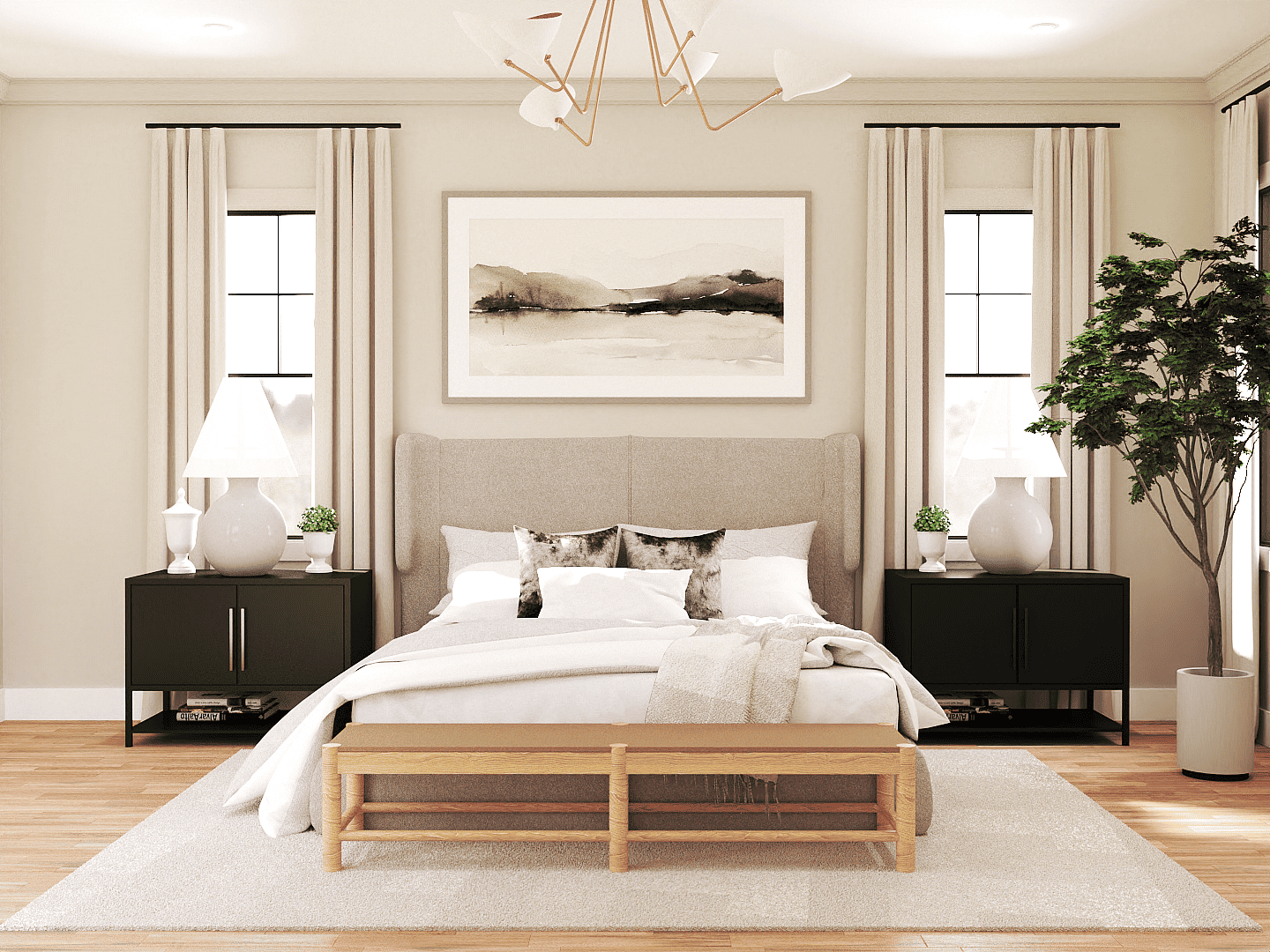 Master Bedroom of this 4-Bedroom,2968 Sq Ft Plan -106-1342