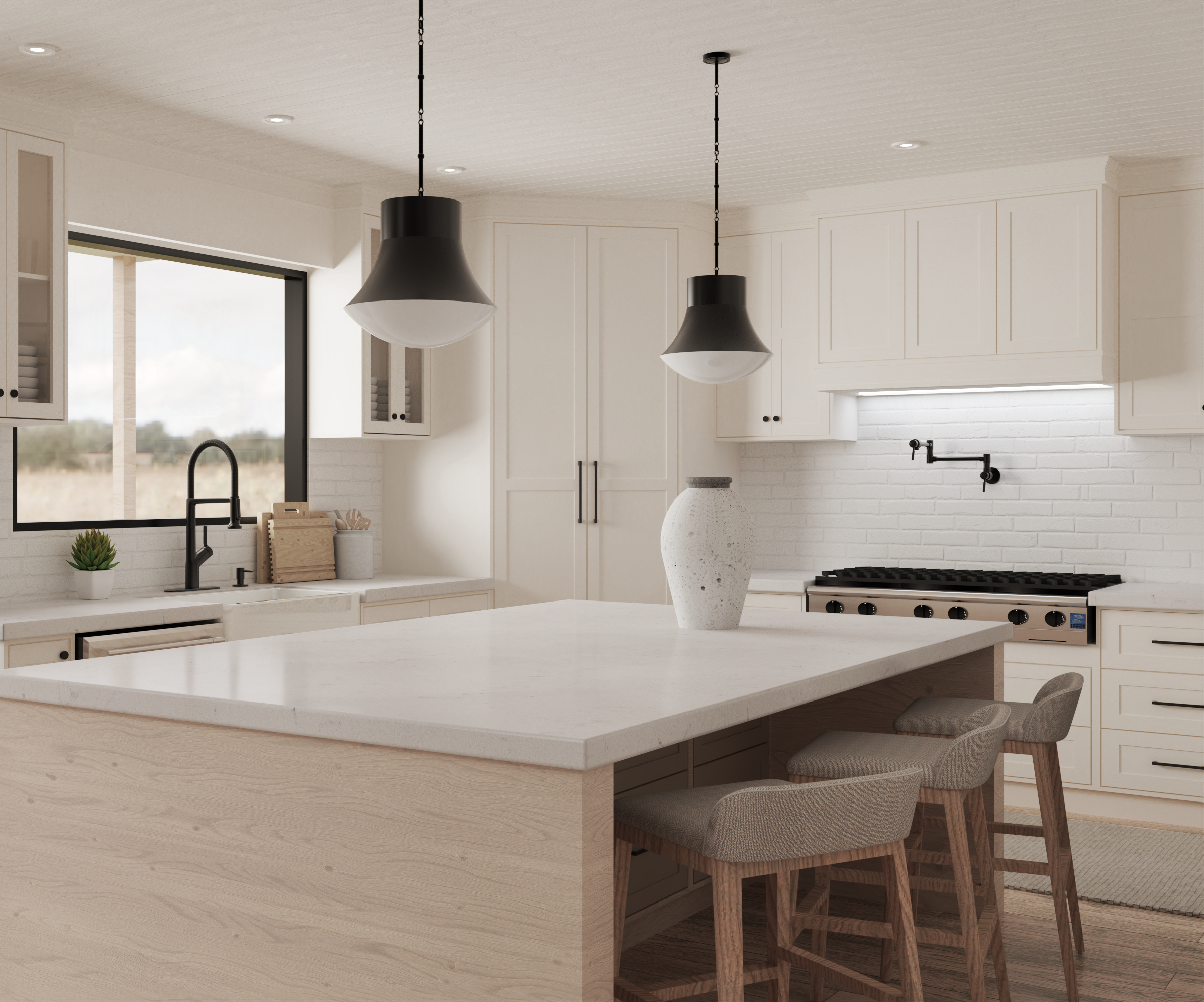 Kitchen: Kitchen Island of this 4-Bedroom,2848 Sq Ft Plan -106-1343
