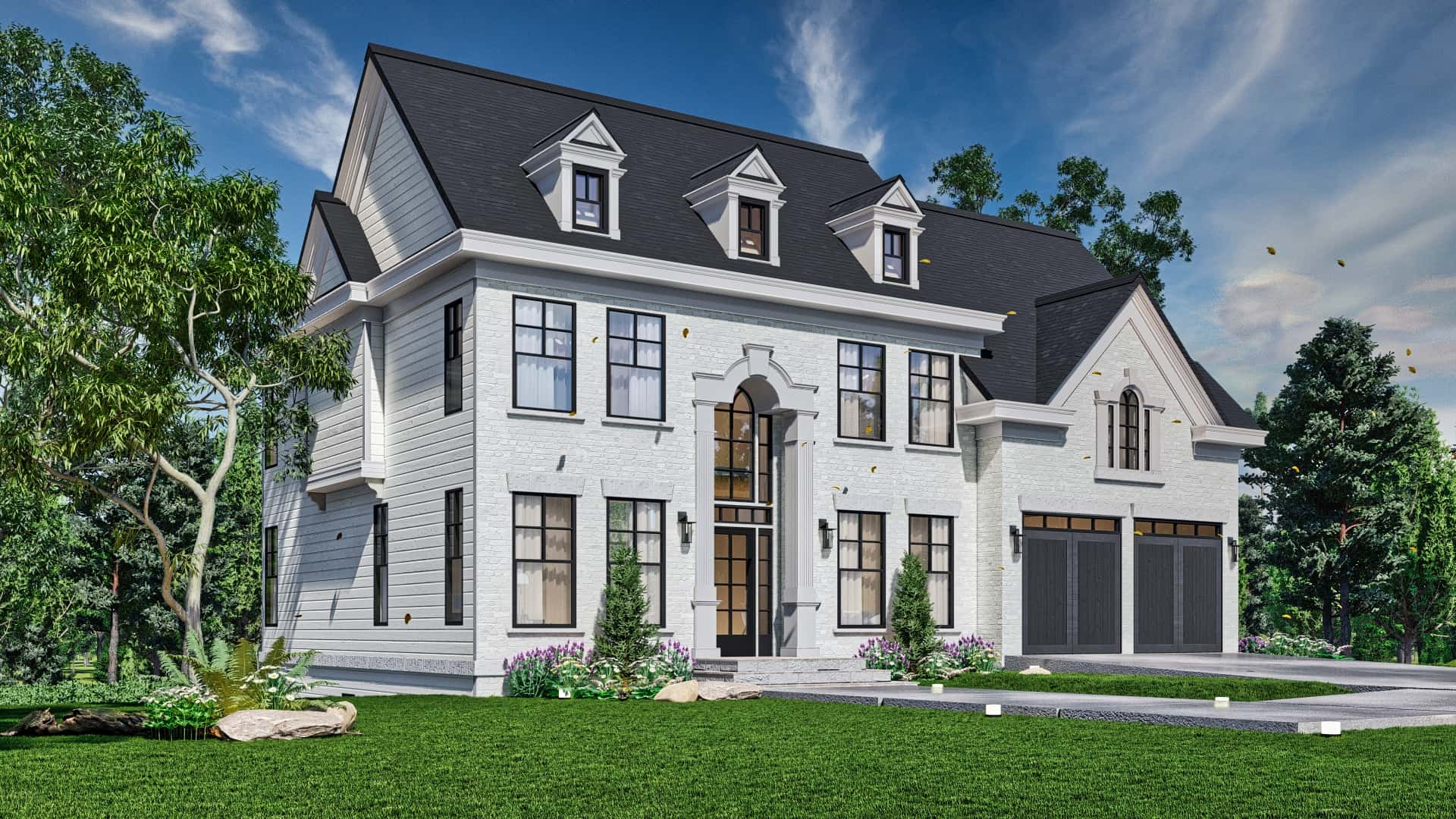 Front View of this 4-Bedroom,2848 Sq Ft Plan -106-1343