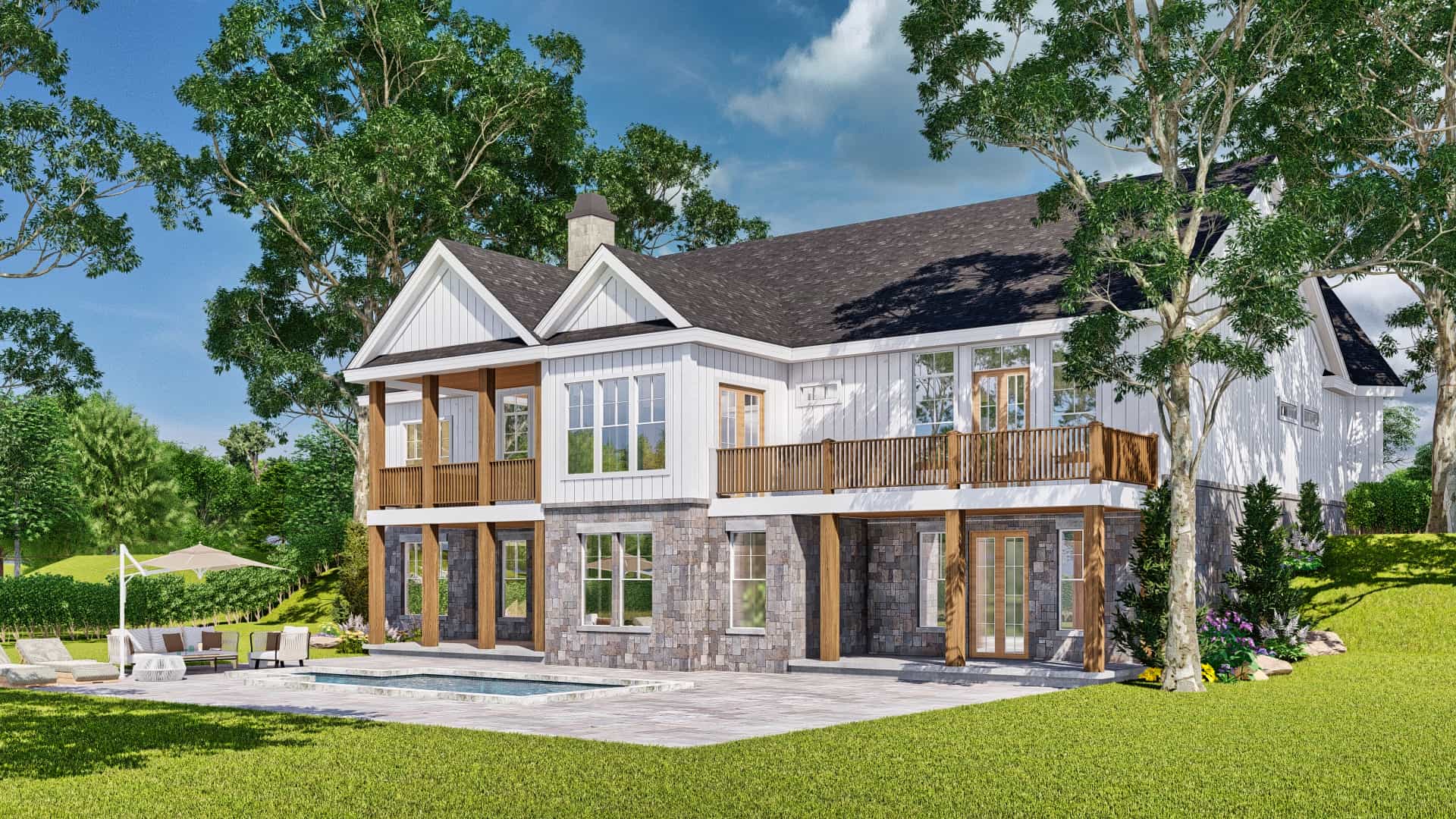 Home Exterior Photograph of this 3-Bedroom,2737 Sq Ft Plan -106-1344