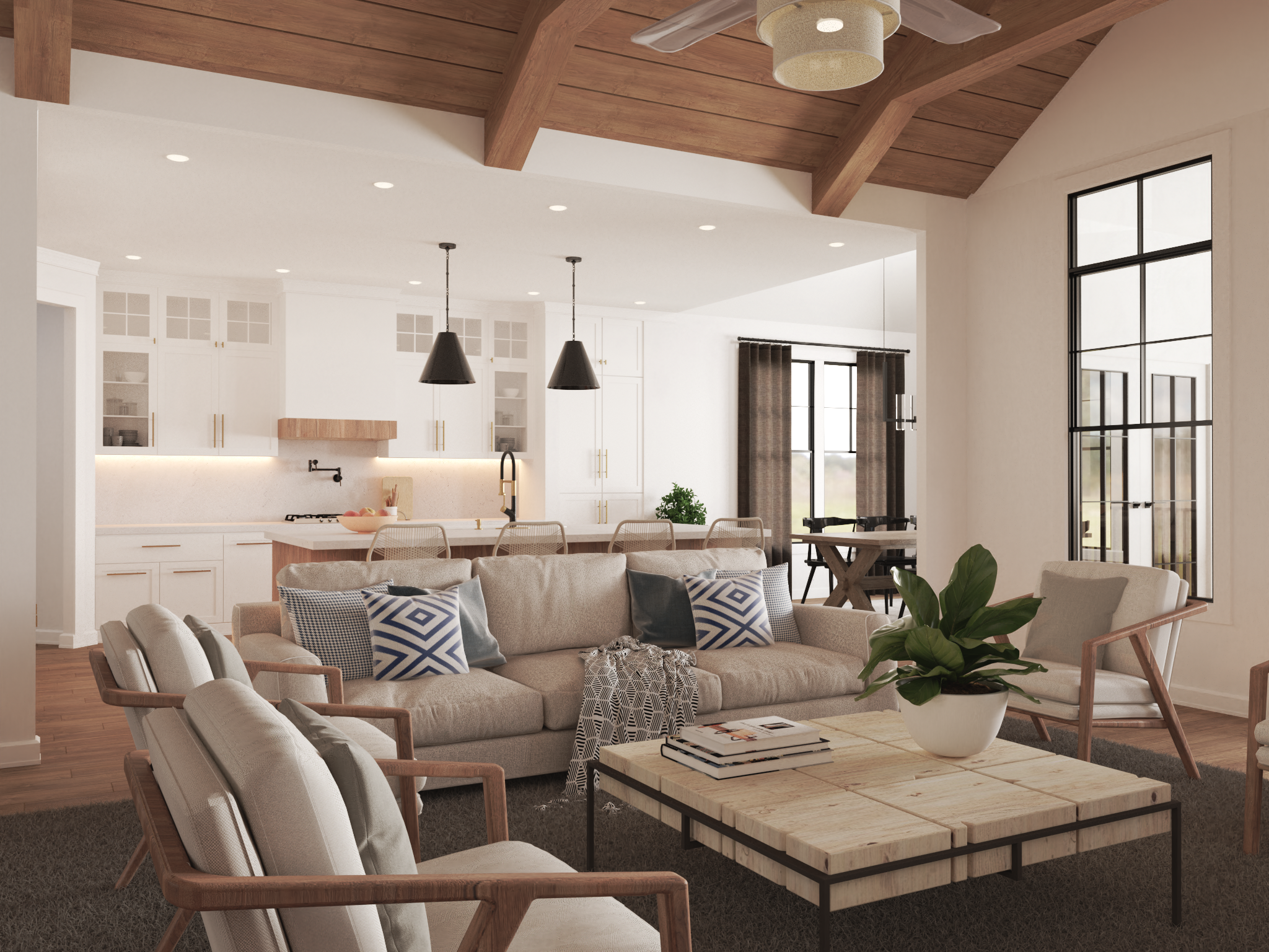 Living Room of this 3-Bedroom,2737 Sq Ft Plan -106-1344