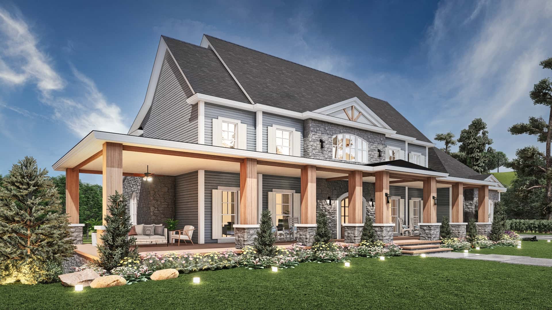 Home Exterior Photograph of this 3-Bedroom,3986 Sq Ft Plan -106-1345