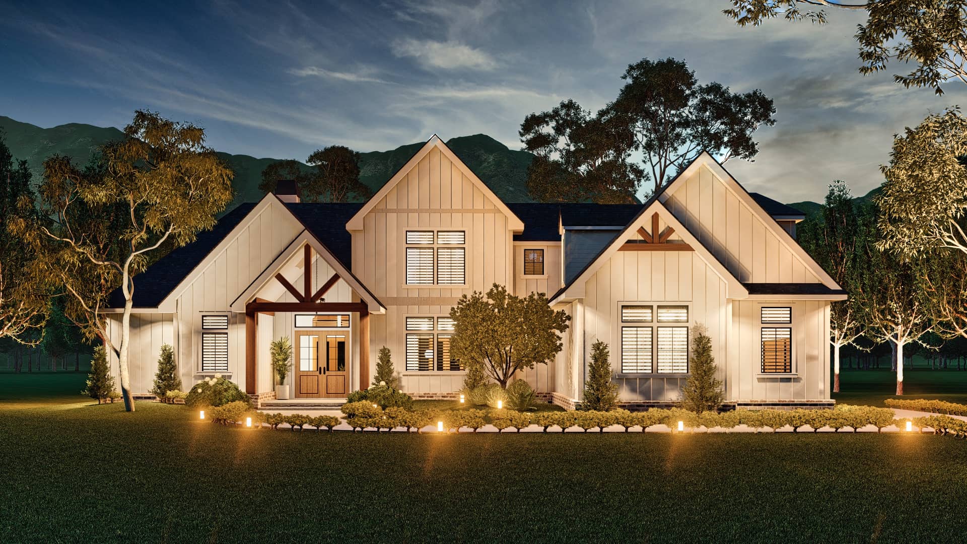 Home at Night of this 3-Bedroom,2091 Sq Ft Plan -106-1346