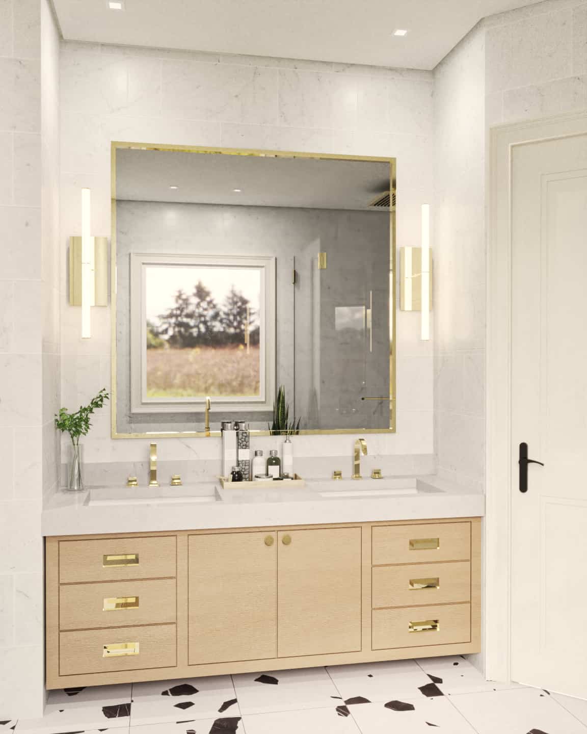 Master Bathroom: Tub of this 3-Bedroom,2091 Sq Ft Plan -106-1346