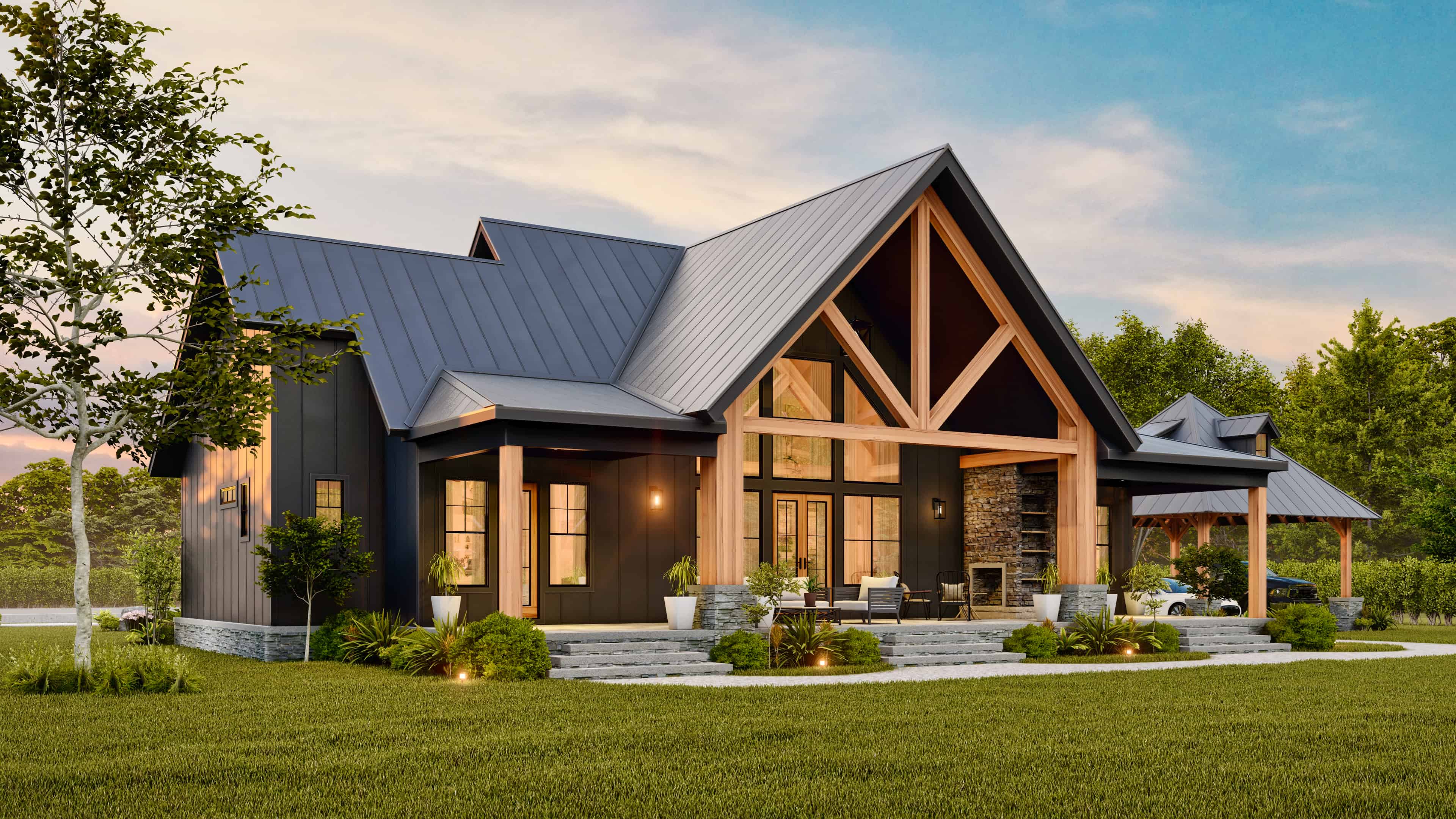 Home Exterior Photograph of this 3-Bedroom,1849 Sq Ft Plan -106-1347