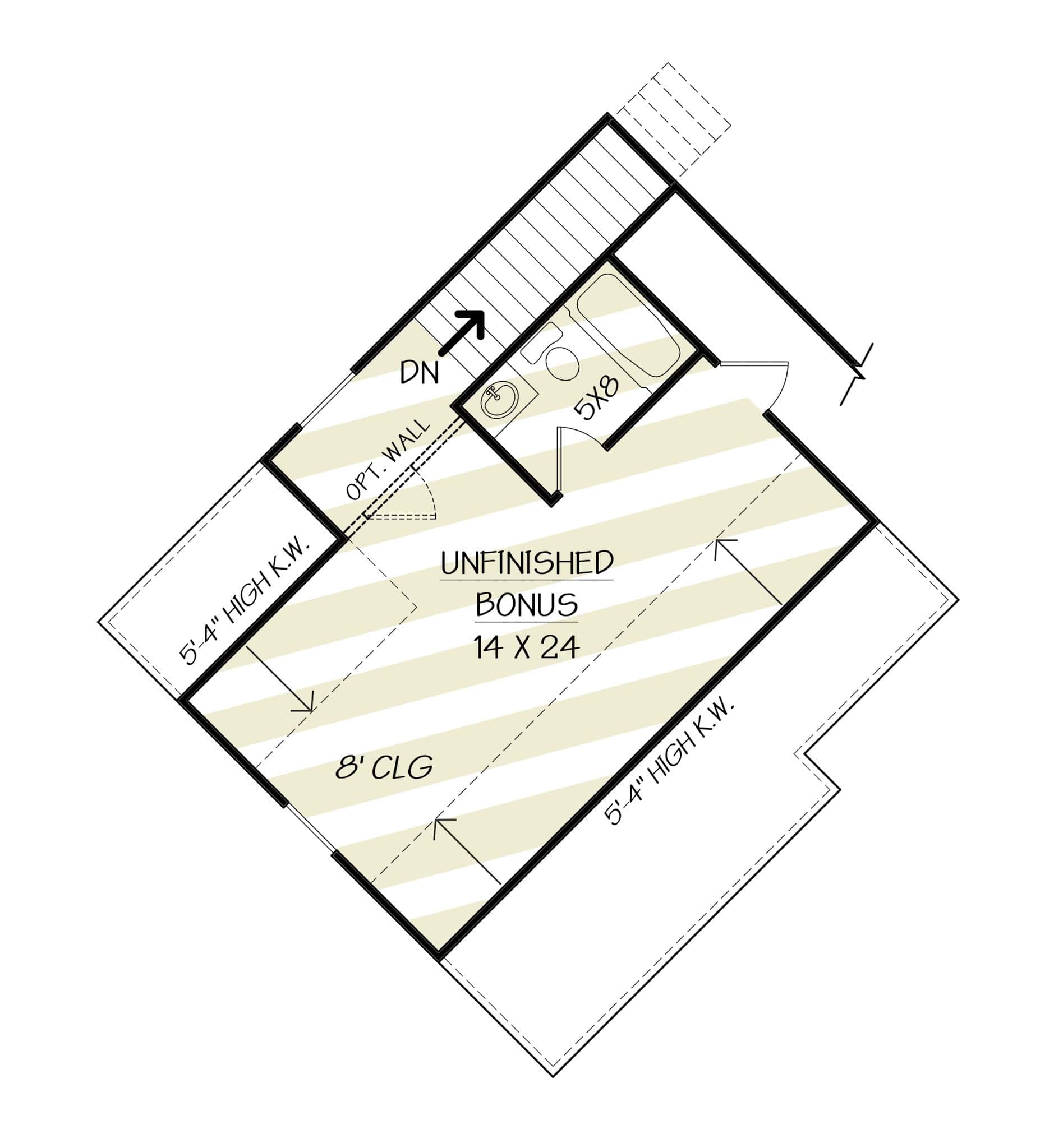 Bonus Room of Modern Farmhouse Plan #106-1349