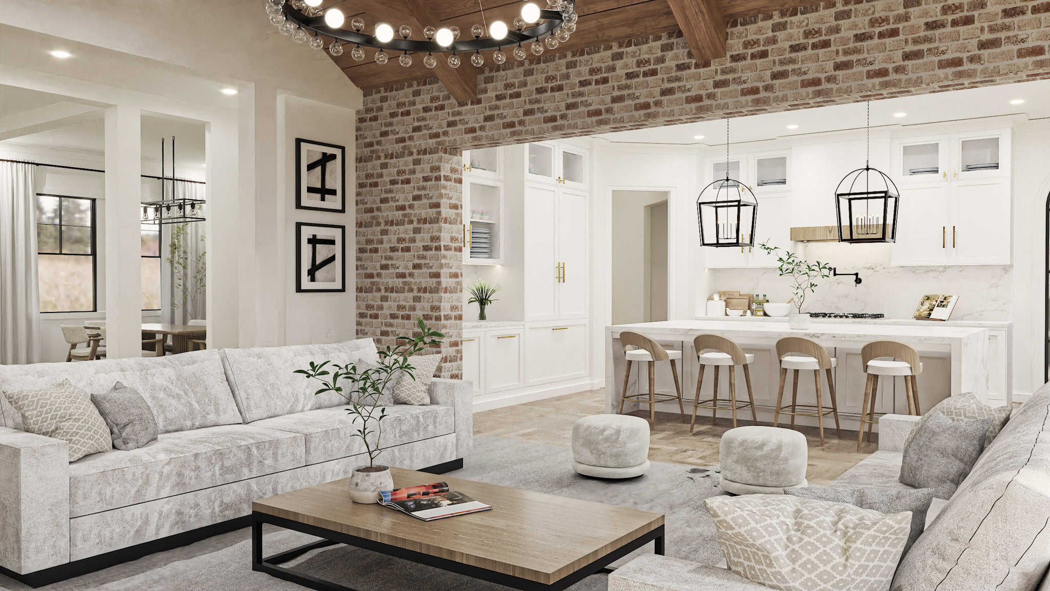 Living Room of this 3-Bedroom,2619 Sq Ft Plan -106-1349