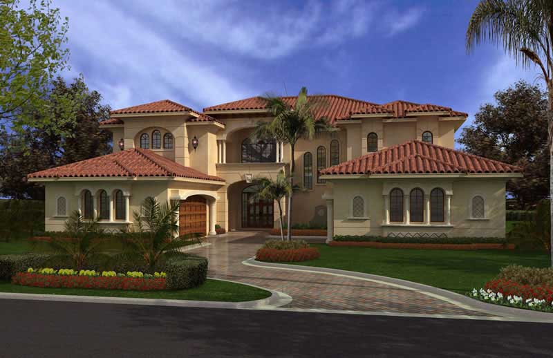 Luxury home (ThePlanCollection: Plan #107-1002)