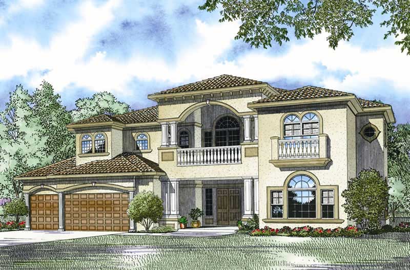 Front View of this 5-Bedroom, 5030 Sq Ft Plan - 107-1010