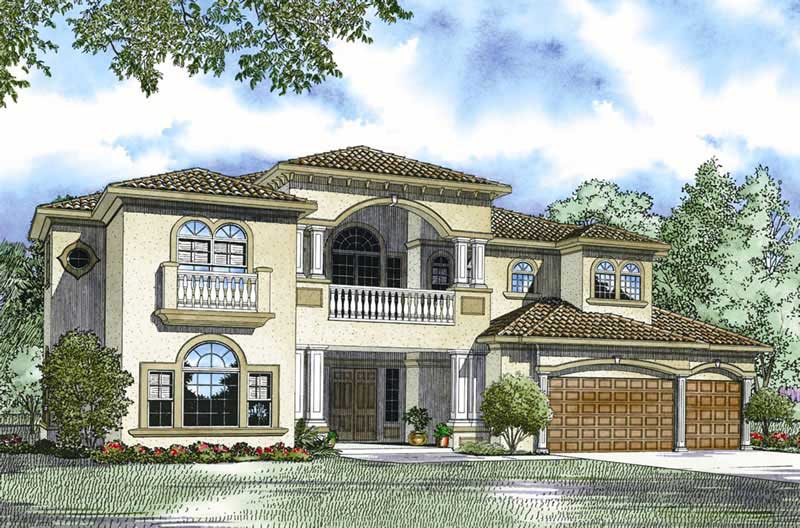 Front View of this 6-Bedroom, 5110 Sq Ft Plan - 107-1032