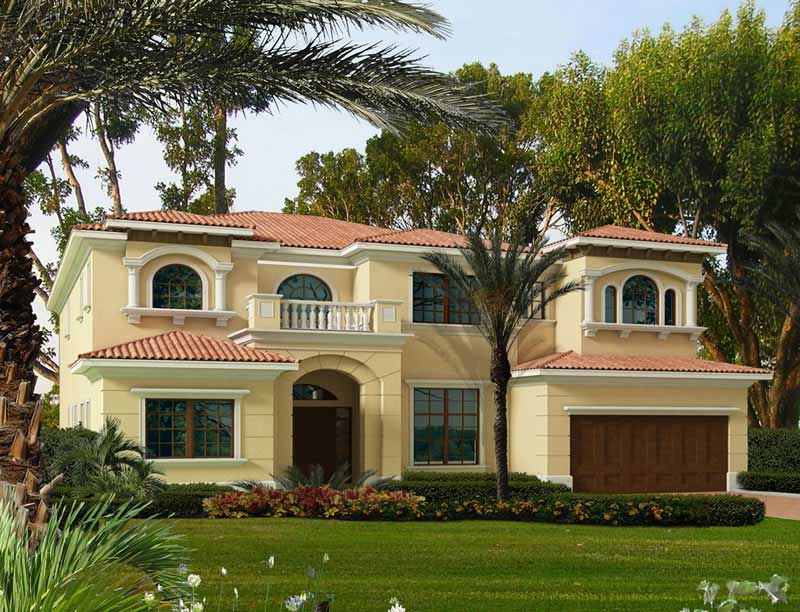 Front View of this 5-Bedroom, 6454 Sq Ft Plan - 107-1066