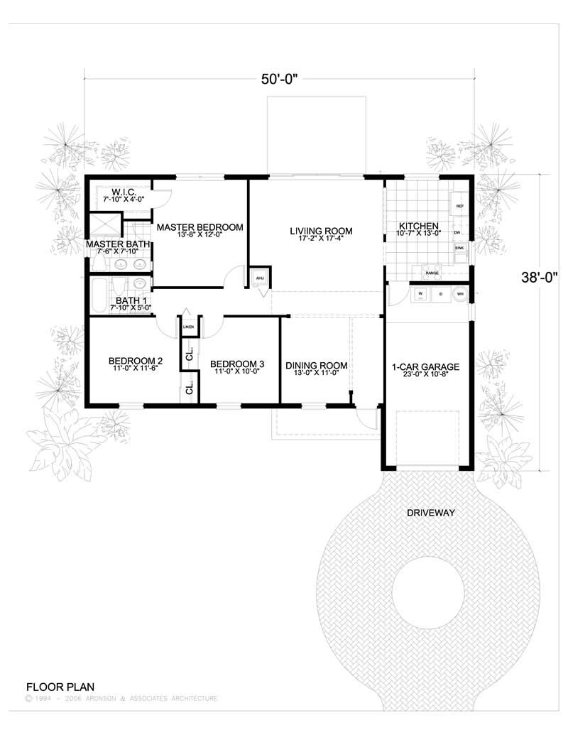 Floor Plan First Story of Mediterranean Plan #107-1159