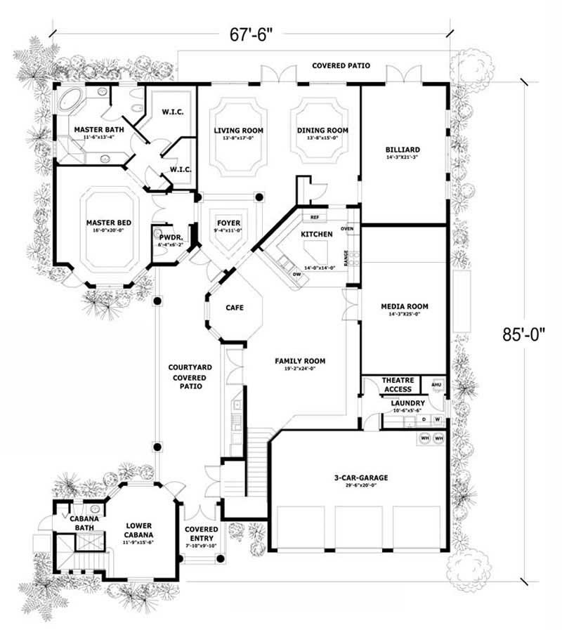 Floor Plan First Story of In-Law Suite Plan #107-1215