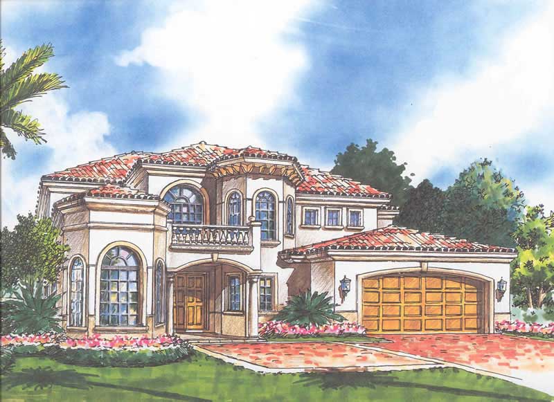 Front View of this 3-Bedroom, 4020 Sq Ft Plan - 107-1217
