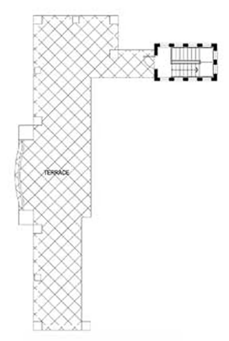 Floor Plan Third Story of Luxury Plan #107-1219