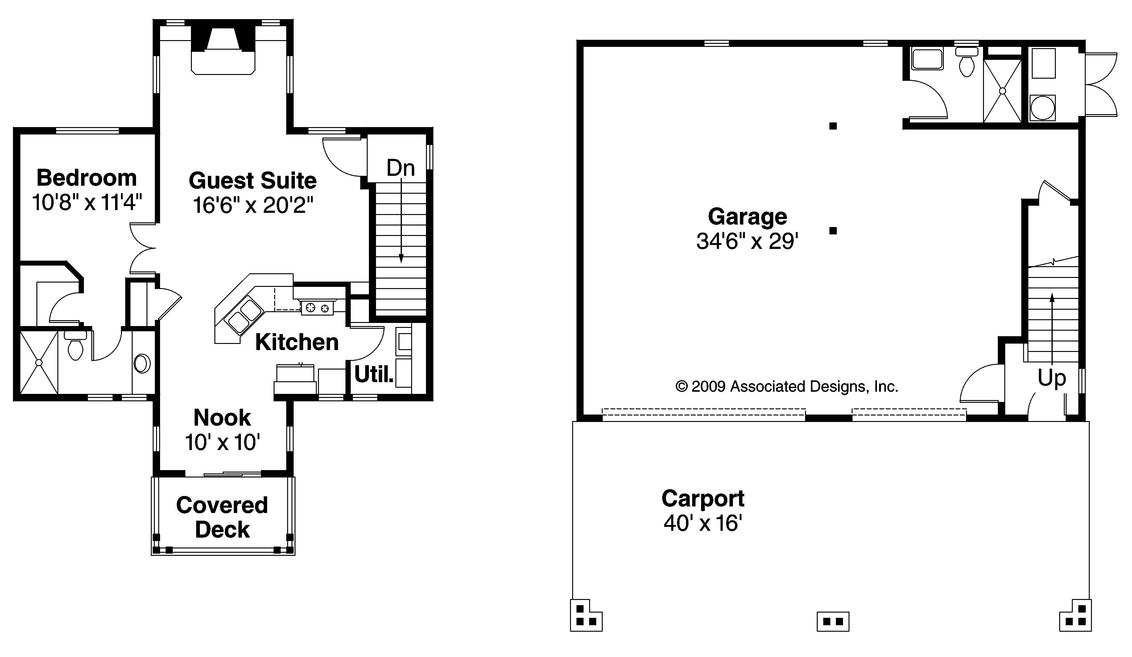 Floor Plan Garage of Garage w/Apartments Plan #108-1006