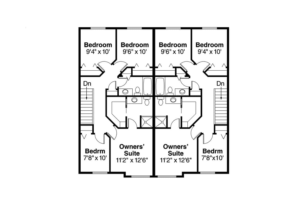 Upper Level of Duplex/Multi-Unit Plan #108-1007
