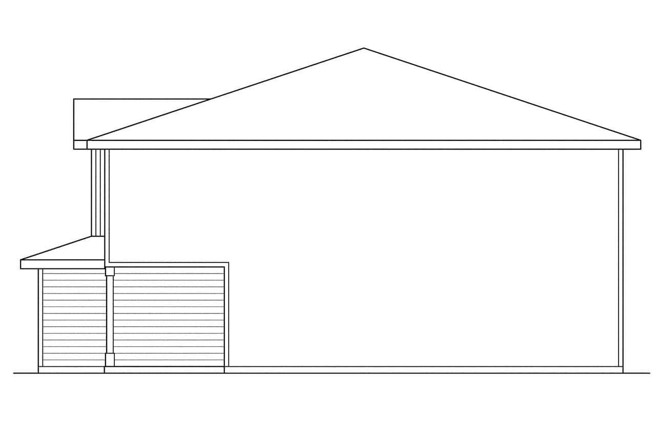 Home Plan Right Elevation of this 8-Bedroom,2568 Sq Ft Plan -108-1007