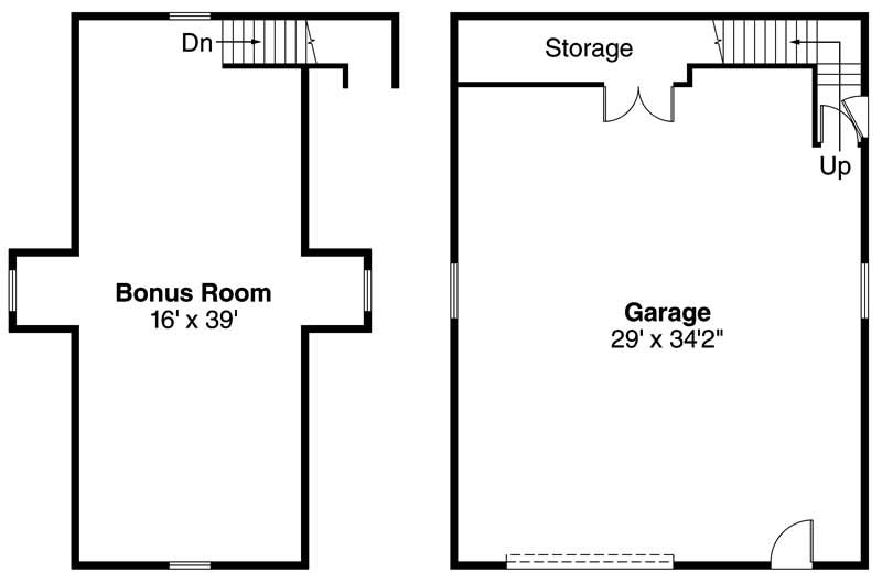 Floor Plan Garage of Garage Plan #108-1011