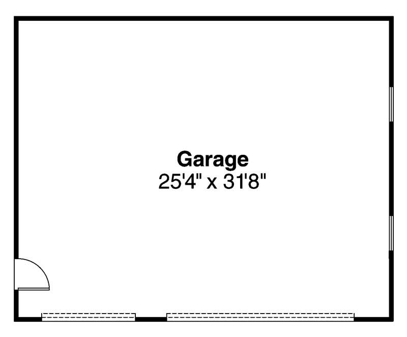 Floor Plan Garage of Garage Plan #108-1012