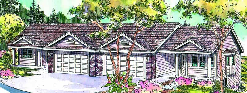 Front Door of this 6-Bedroom,3580 Sq Ft Plan -108-1018