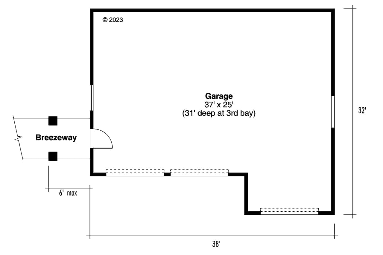 Garage of Garage Plan #108-1037