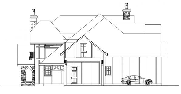 Home Plan Right Elevation of this 3-Bedroom,5024 Sq Ft Plan -108-1050