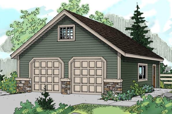 Main image for 2-Car garage plan #108-1057