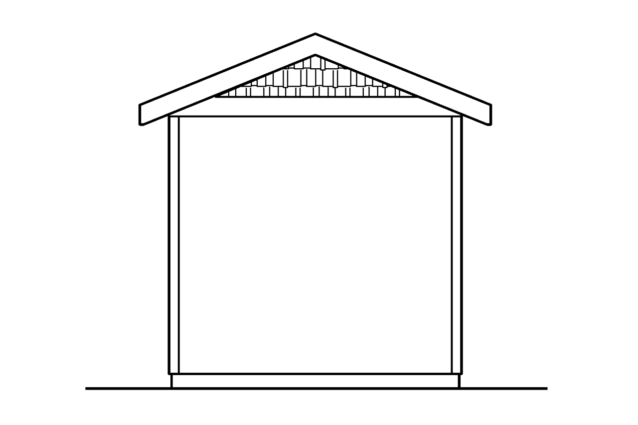 Home Plan Rear Elevation of this 0-Bedroom,220 Sq Ft Plan -108-1072